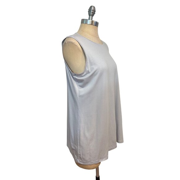 Eileen Fisher Tencel Tunic Tank Top Lavender size Medium - Picture 2 of 4